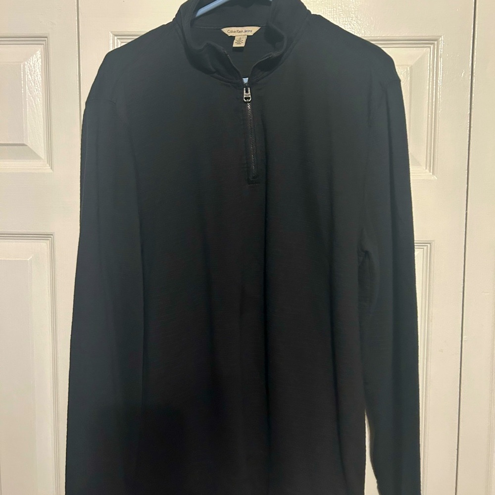 Calvin Klein Black Quarter Zip